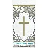 Gold Cross Plastic Tablecover 1.37m X 2.13m