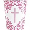 Pink Cross Paper Party Cups