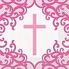 Pink Cross Luncheon Napkins 16ct   