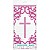 Pink Cross Plastic Tablecover 1.37m X 2.13m
