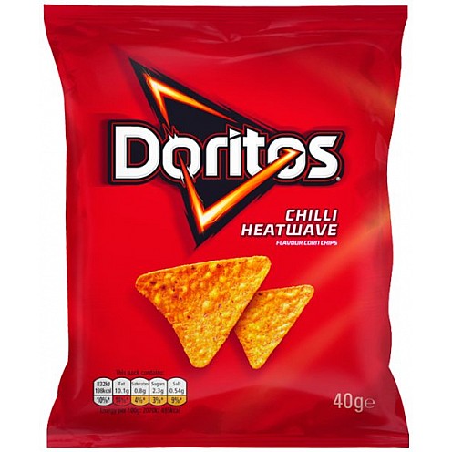 Doritos Chilli Heatwave Tortilla Chips (32 x 40g) Doritos Chilli Heatwave Tortilla Chips (32 x 40g)