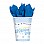 On your Christening Day Blue Paper Cups - 266ml (8pk)