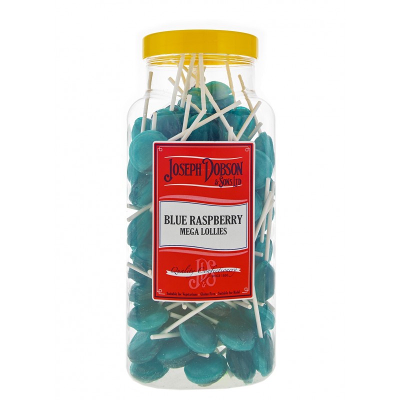 Dobsons Mega Blue Raspberry Lollies Dobsons Mega Blue Raspberry Lollies