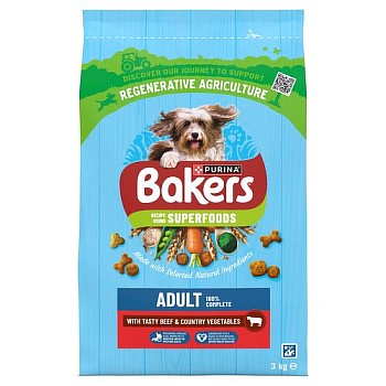 Bakers Complete Adult - Beef & Vegetable Dog Food 3kg