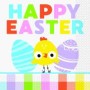 Colourful Easter Gingham Napkins 16ct