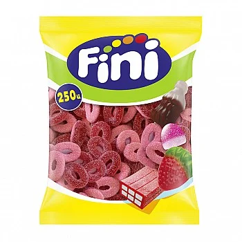 Fini Fizzy Strawberry Rings 250