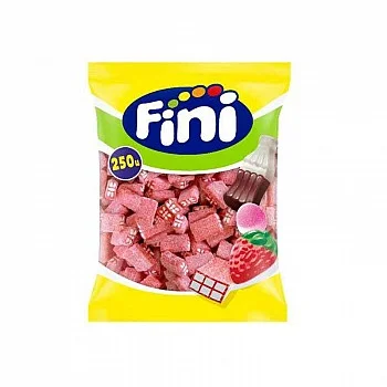 Fini Fizzy Strawberry Bricks 250