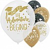 The Adventure Begins Balloons - 12" latex