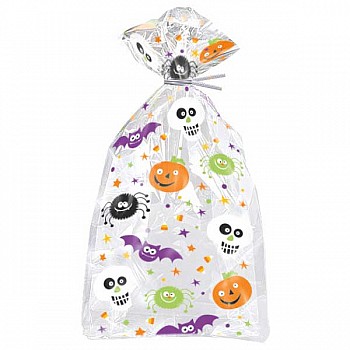 Spooky Smiles Halloween Cello Bags - 29cm