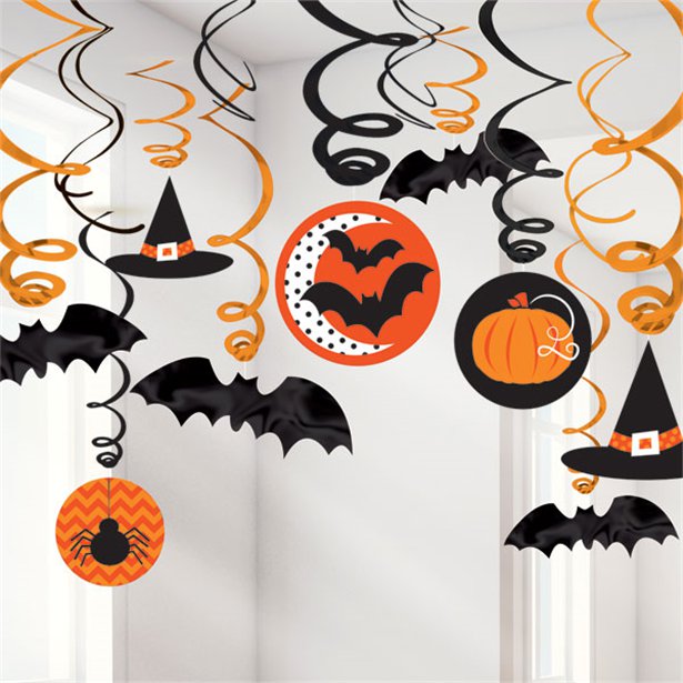 Hats and Bats Hanging Swirls - 60cm Hats and Bats Hanging Swirls - 60cm