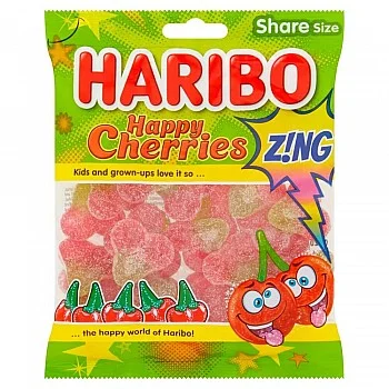 Haribo Happy Cherries Z!Ng Share Bags (160g)
