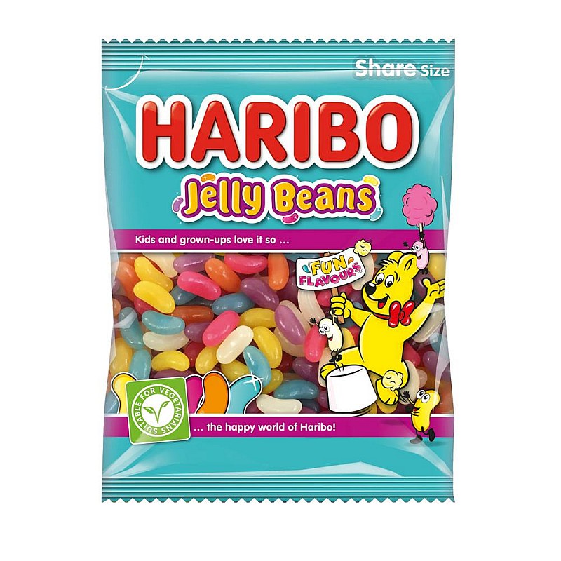 Haribo Jelly Beans Share Bags (140g) Haribo Jelly Beans Share Bags (140g)