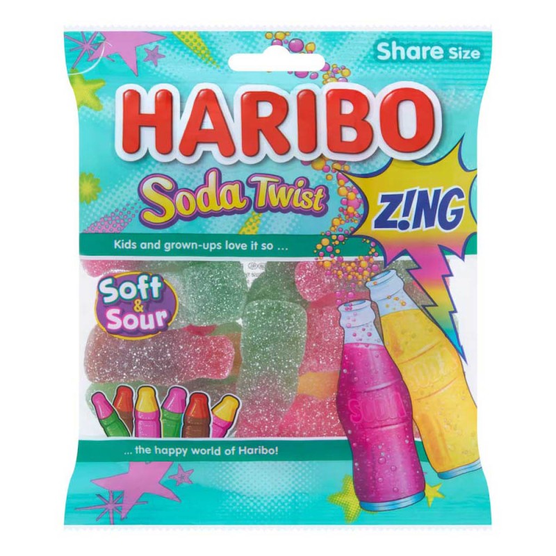 Haribo Soda Twist Share Bags (160g)