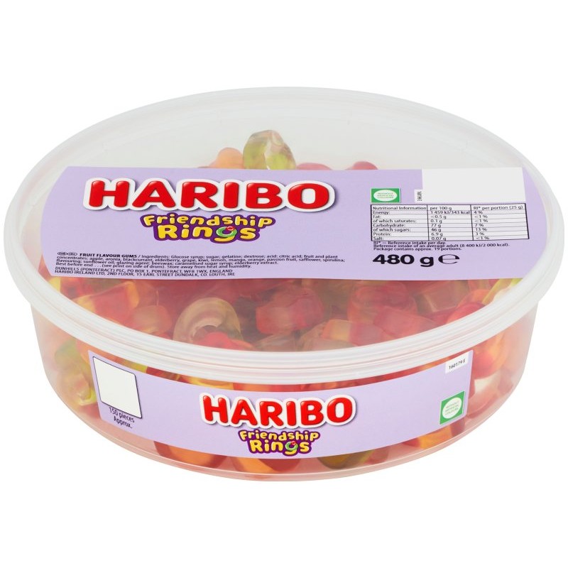 Haribo Friendship Rings Tub