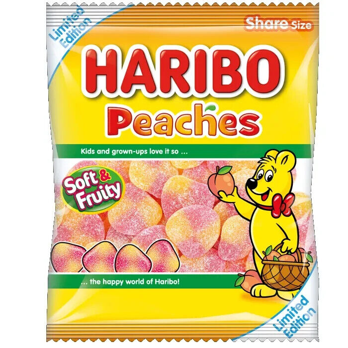 Haribo Peaches Limited Edition 160g Haribo Peaches Limited Edition 160g