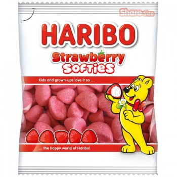 Haribo Strawberry Softies Single 140g Haribo Strawberry Softies Single 140g