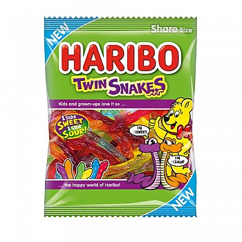 Haribo Twin Snakes Share Bags (185g)