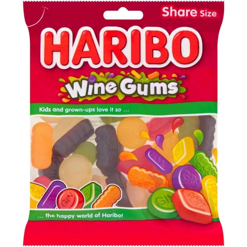 Haribo Wine Gums Share Box (140g) Haribo Wine Gums Share Box (140g)
