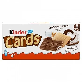 Kinder Cards Snack Bars Multipack