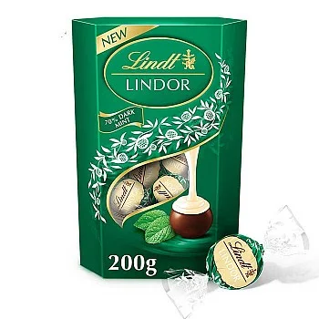 Lindt Lindor Dark Mint Truffles Cornet (200g)
