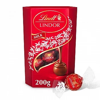 Lindt Lindor Milk Chocolate Truffles Cornet (200g)
