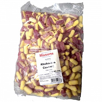 Maxons Rhubarb and Custard Boiled Sweets Maxons Rhubarb and Custard Boiled Sweets