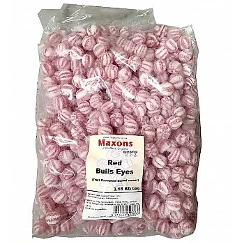 Maxons Red Bullseyes Traditional Sweets