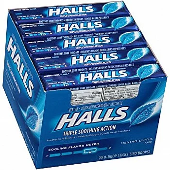 Halls Mentho-Lyptus Original Blue Rolls