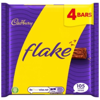 Cadbury Flake Chocolate Bar 4 Pack