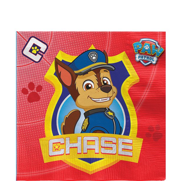 Paw Patrol Napkins - 33cm (20pk) Paw Patrol Napkins - 33cm (20pk)