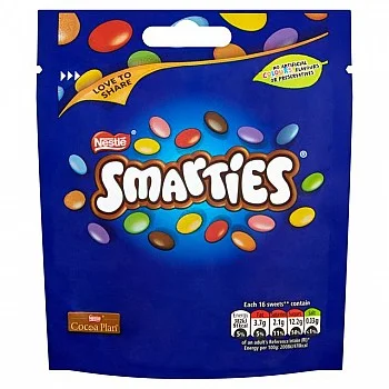 Nestle Smarties Sharing Pouch Bag