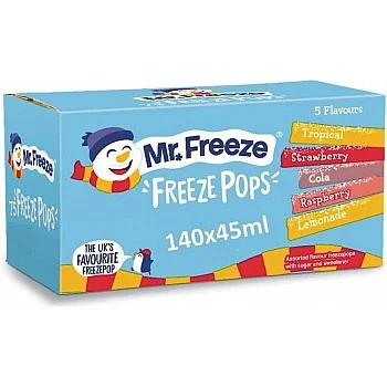 Mr. Freeze Ice Pops (140 x 45ml)