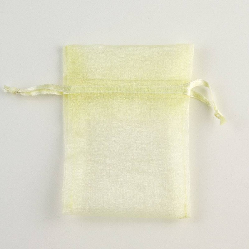 Lemon Yellow organza bags – 3″x4″ (7.5cm x 10cm) – pack of 10 Lemon Yellow organza bags – 3″x4″ (7.5cm x 10cm) – pack of 10
