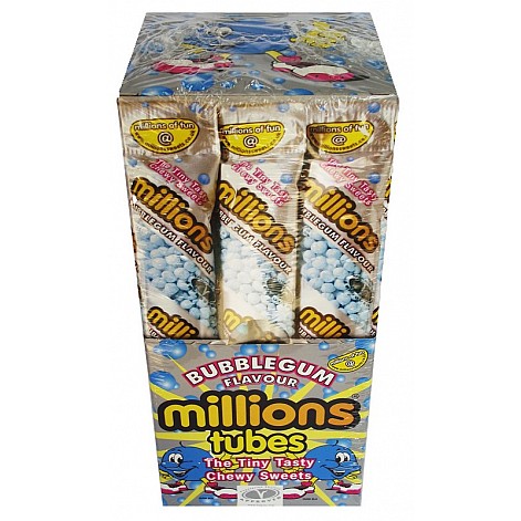 Millions Bubblegum Tubes 65g Millions Bubblegum Tubes 65g
