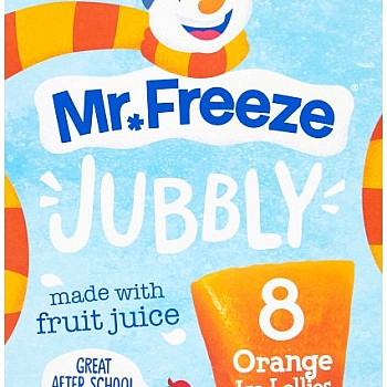 Mr Freeze Jubblys Orange (8 x 62ml)
