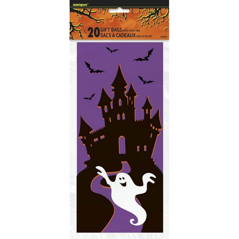 Halloween Haunted House Cello Bags (20pk)