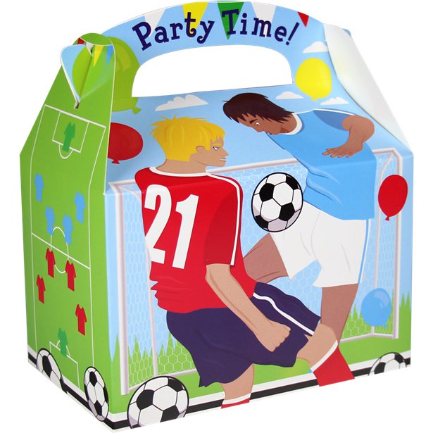 Football Party Box - 15cm long Football Party Box - 15cm long