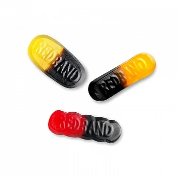 Red Band Fruit Gum Liquorice Duos Family Bag 500g