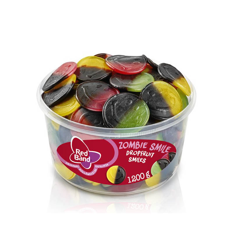 Red Band Zombie Drop-Fruit Smiles Large tub Red Band Zombie Drop-Fruit Smiles Large tub