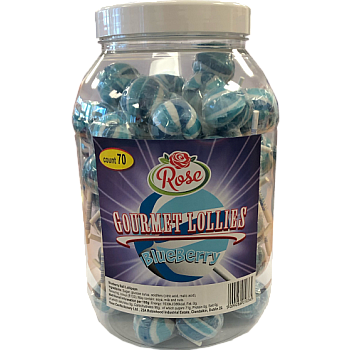Rose Gourmet Lollipops Blueberry