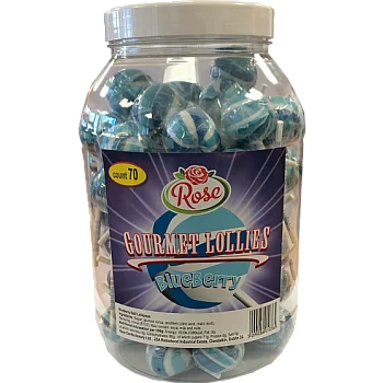 Rose Gourmet Lollipops Blueberry