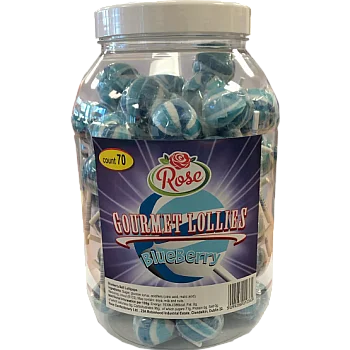 Rose Gourmet Lollipops Blueberry