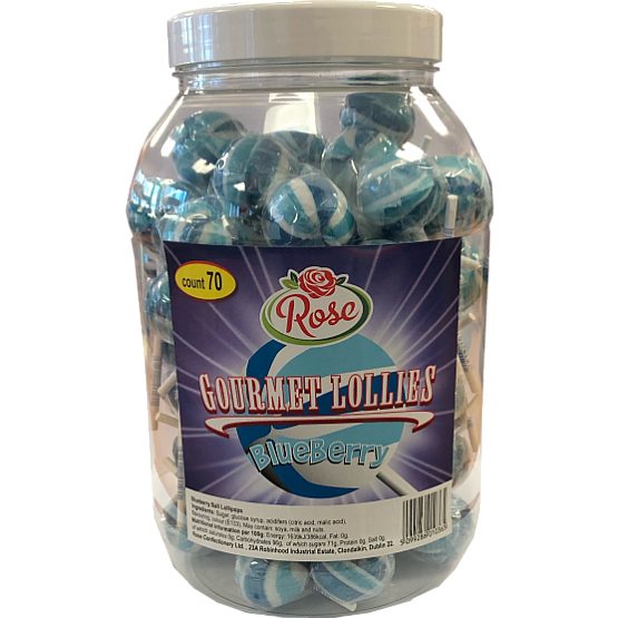 Rose Gourmet Lollipops Blueberry