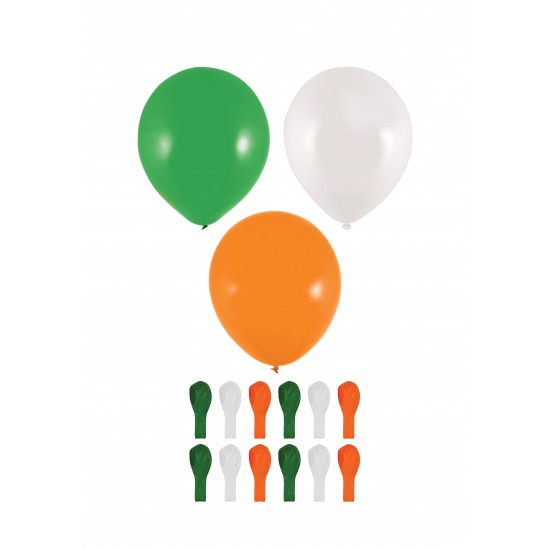 Irish Tri-Colour Balloons (23cm)