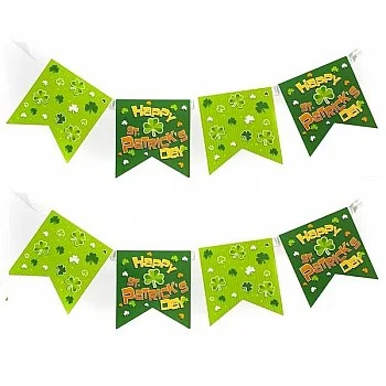 St Patrick's Day Flag Bunting 4m