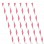 Soft Pink Stripe Paper Straws (24 Pack)