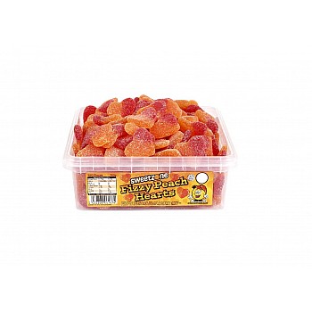 Sweetzone Large Fizzy Peach Hearts 700g