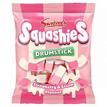 Swizzels Drumstick Squashies Strawberry and Cream