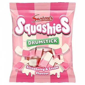 Swizzels Drumstick Squashies Strawberry and Cream