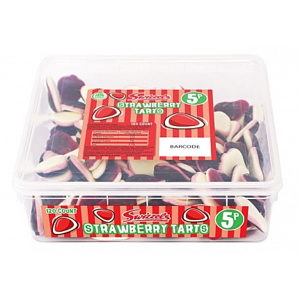 Swizzels Strawberry Tarts 2c tubs (600 count) Swizzels Strawberry Tarts 2c tubs (600 count)
